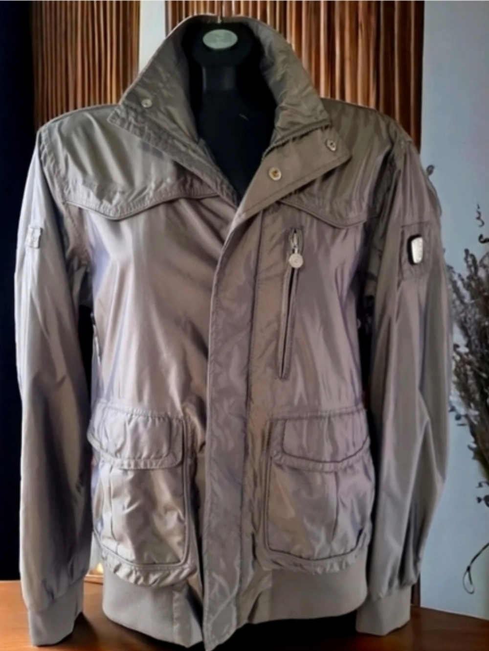 Cavallo Equestrian Mens Waterproof Khaki Iridescent Green Windbreaker Jacket S